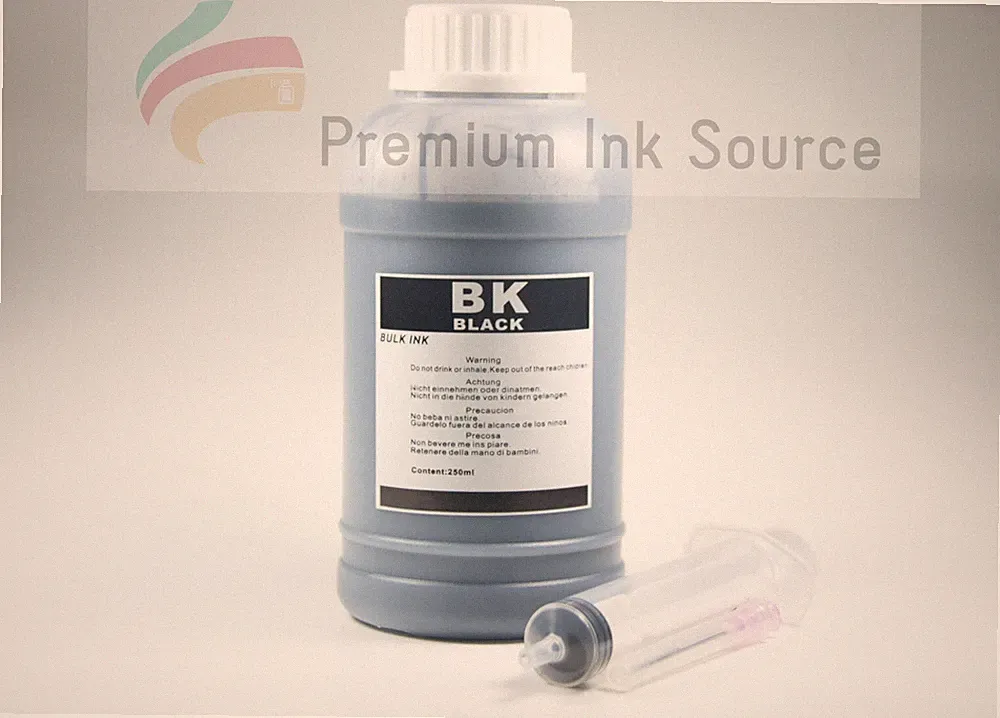 250ml Premium Refill Bulk Black Ink for All HP Canon Dell Brother Printers