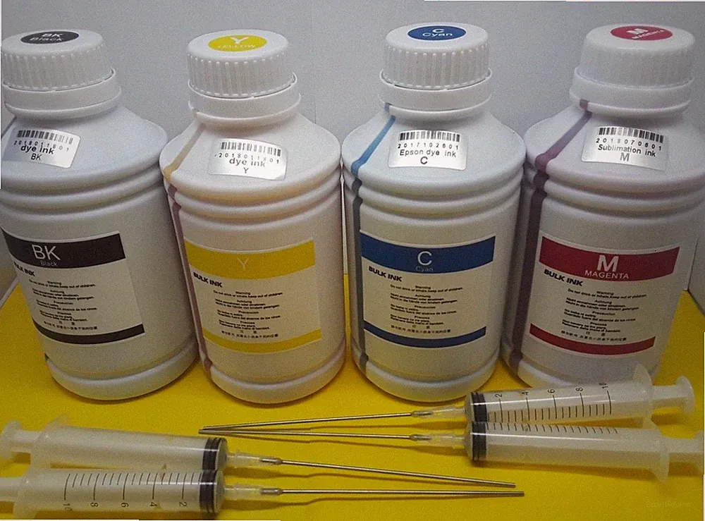 4 x 500ml Refill inkjet Dye Ink compatible for HP Canon Dell Brother Epson Print