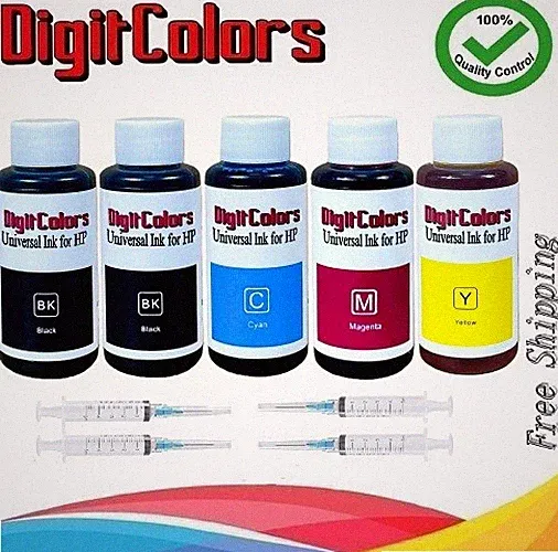 500ml 4 color bulk refill ink kit w syringe for ALL HP printers inkjet Printers