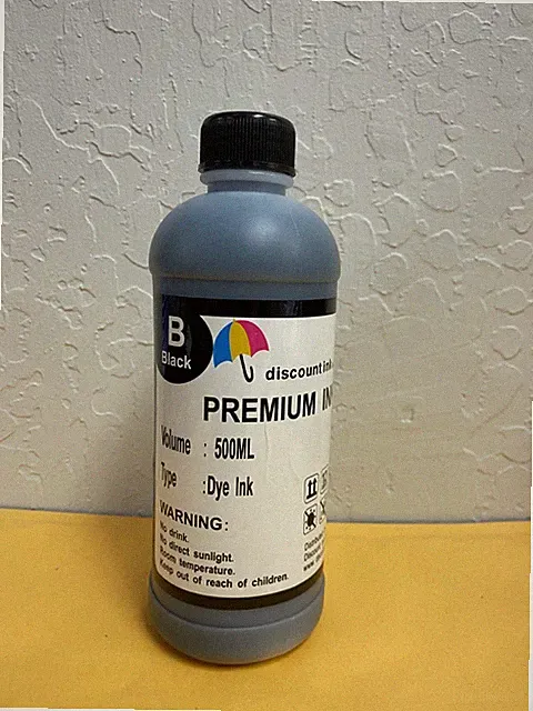 500ml Black INK Refill bottle Fit For Epson Workforce 610 1100 C-5710 CISS CIS