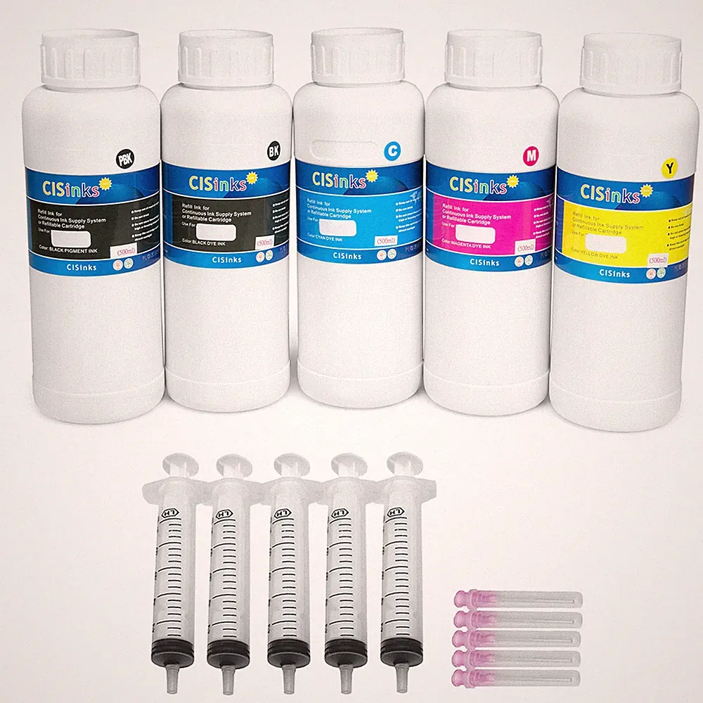 500ML Ink Bottle Set for Canon PGI-280 CLI-281 PIXMA TR9520 TS8520 + Syringes