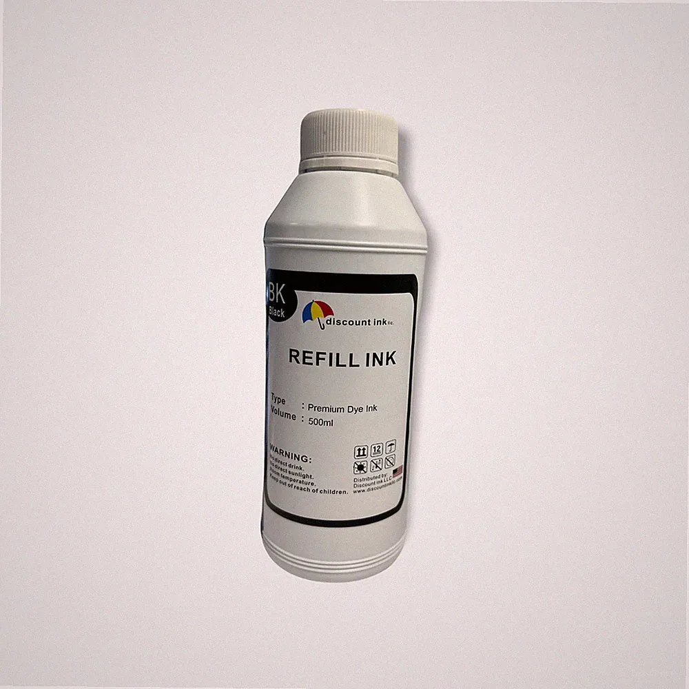 500ml Refill Bulk Ink for All HP Canon brother Printer Black cartridge