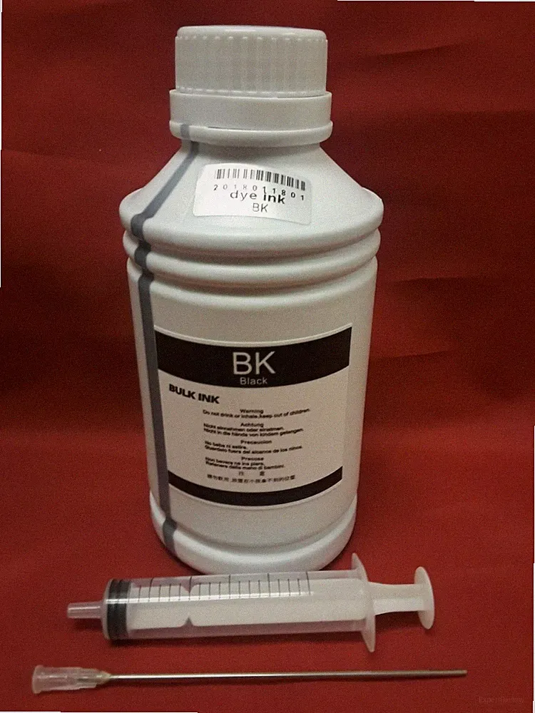 500ml Refill Dye Black Ink compatible for HP Canon Dell Brother Epson Printer